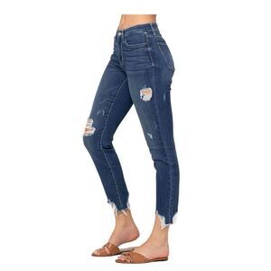 Judy Blue straight slim fit distressed jeans 13 31